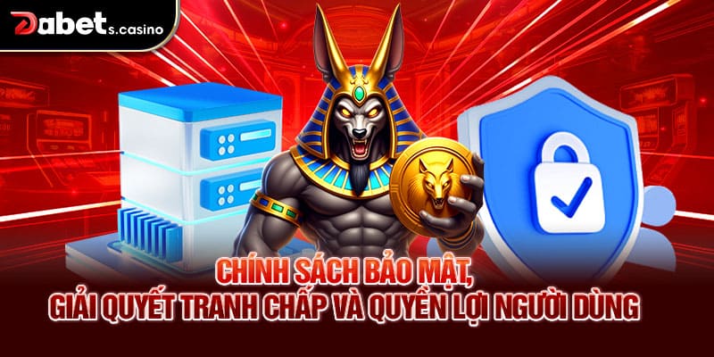 Chính sách bảo mật, giải quyết tranh chấp và quyền lợi người dùng